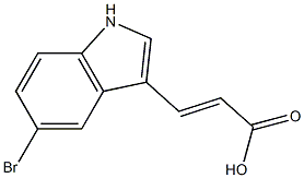 (E)-3-(5-bromo-1H-indol-3-yl)acrylic acid Structure