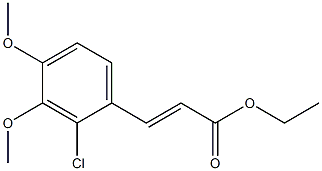 (E)-ethyl 3-(2-chloro-3,4-dimethoxyphenyl)acrylate Structure