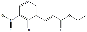 (E)-ethyl 3-(2-hydroxy-3-nitrophenyl)acrylate 구조식 이미지