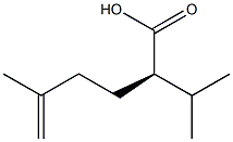 (R)-2-isopropyl-5-methylhex-5-enoic acid 구조식 이미지