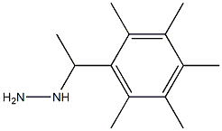 1-(1-(2,3,4,5,6-pentamethylphenyl)ethyl)hydrazine 구조식 이미지