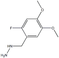 1-(2-fluoro-4,5-dimethoxybenzyl)hydrazine 구조식 이미지