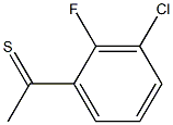 1-(3-chloro-2-fluorophenyl)ethanethione 구조식 이미지