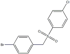 1-bromo-4-((4-chlorophenylsulfonyl)methyl)benzene Structure