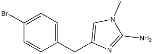 1-methyl-4-(4-bromobenzyl)-1H-imidazol-2-amine 구조식 이미지