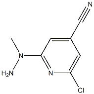 2-(1-methylhydrazinyl)-6-chloropyridine-4-carbonitrile Structure