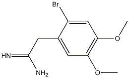 2-(2-bromo-4,5-dimethoxyphenyl)acetamidine Structure