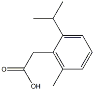 2-(2-isopropyl-6-methylphenyl)acetic acid Structure