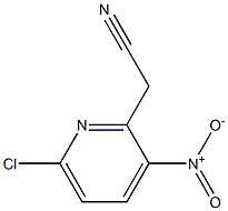 2-(6-chloro-3-nitropyridin-2-yl)acetonitrile Structure