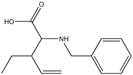 2-(benzylamino)-3-ethylpent-4-enoic acid Structure