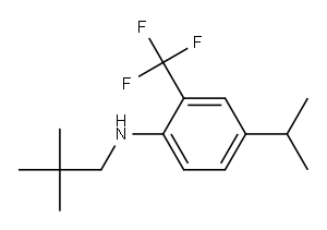 2-(trifluoromethyl)-4-isopropyl-N-neopentylbenzenamine Structure
