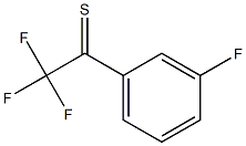 2,2,2-trifluoro-1-(3-fluorophenyl)ethanethione 구조식 이미지