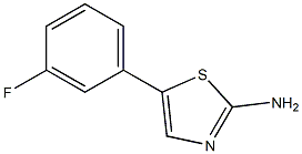 2-AMINO-5-(3-FLUOROPHENYL)-THIAZOLE 구조식 이미지