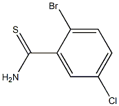 2-bromo-5-chlorobenzothioamide Structure