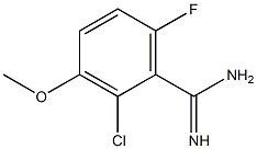 2-chloro-6-fluoro-3-methoxybenzamidine Structure