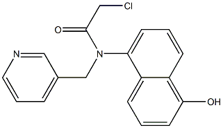 2-chloro-N-(1-hydroxynaphthalen-5-yl)-N-((pyridin-3-yl)methyl)acetamide Structure