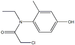 2-chloro-N-ethyl-N-(4hydroxy-2-methylphenyl)acetamide 구조식 이미지