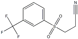 3-(3-(trifluoromethyl)phenylsulfonyl)propanenitrile Structure