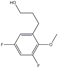 3-(3,5-difluoro-2-methoxyphenyl)propan-1-ol 구조식 이미지