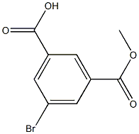 3-(methoxycarbonyl)-5-bromobenzoic acid 구조식 이미지