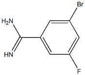 3-bromo-5-fluorobenzamidine Structure