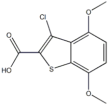 3-chloro-4,7-dimethoxybenzo[b]thiophene-2-carboxylic acid 구조식 이미지