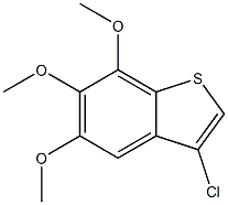 3-chloro-5,6,7-trimethoxybenzo[b]thiophene 구조식 이미지