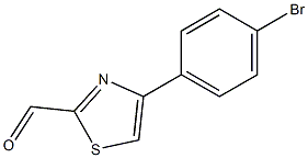 4-(4-BROMO-PHENYL)-THIAZOLE-2-CARBALDEHYDE 구조식 이미지