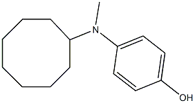 4-(cyclooctylmethylamino)phenol Structure