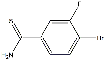 4-bromo-3-fluorobenzothioamide Structure