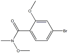 4-bromo-N,2-dimethoxy-N-methylbenzamide Structure