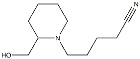 5-(2-(hydroxymethyl)piperidin-1-yl)pentanenitrile 구조식 이미지