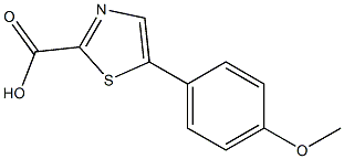 5-(4-methoxyphenyl)thiazole-2-carboxylic acid Structure