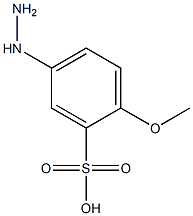 5-hydrazinyl-2-methoxybenzenesulfonic acid 구조식 이미지