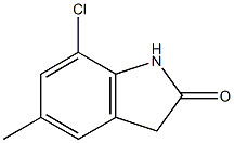 7-chloro-5-methylindolin-2-one Structure