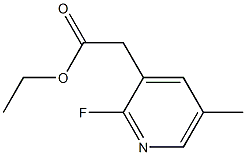 ethyl 2-(2-fluoro-5-methylpyridin-3-yl)acetate 구조식 이미지