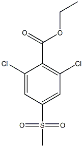 ethyl 2,6-dichloro-4-(methylsulfonyl)benzoate Structure