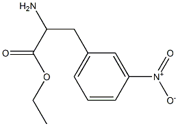 ethyl 2-amino-3-(3-nitrophenyl)propanoate 구조식 이미지