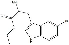 ethyl 2-amino-3-(5-bromo-1H-indol-3-yl)propanoate Structure