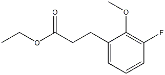 ethyl 3-(3-fluoro-2-methoxyphenyl)propanoate 구조식 이미지