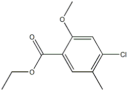 ethyl 4-chloro-2-methoxy-5-methylbenzoate Structure