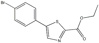 ethyl 5-(4-bromophenyl)thiazole-2-carboxylate Structure