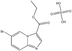 ethyl 6-bromoimidazo[1,2-a]pyridine-3-carboxylate sulfate Structure