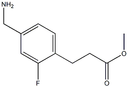 methyl 3-(4-(aminomethyl)-2-fluorophenyl)propanoate Structure