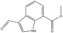 methyl 3-formyl-1H-indole-7-carboxylate Structure