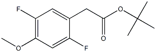 tert-butyl 2-(2,5-difluoro-4-methoxyphenyl)acetate 구조식 이미지