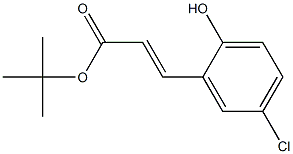 tert-butyl 3-(5-chloro-2-hydroxyphenyl)acrylate Structure
