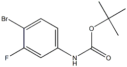 tert-butyl 4-bromo-3-fluorophenylcarbamate Structure