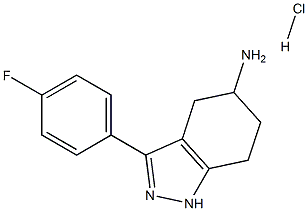 3-(4-fluorophenyl)-4,5,6,7-tetrahydro-1H-indazol-5-amine hydrochloride 구조식 이미지