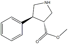 trans-Methyl 4-phenylpyrrolidine-3-carboxylate Structure